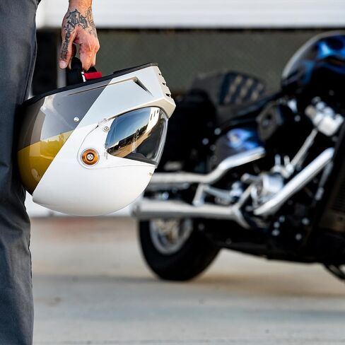 Biltwell Lane Splitter ECE R22.06 Intersection Gold / Silver / Bronze Motorcycle Helmet in Saudi Arabia