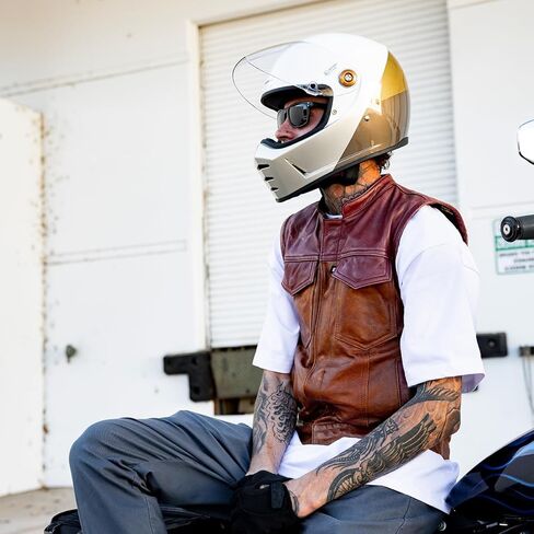 Biltwell Lane Splitter ECE R22.06 Intersection Gold / Silver / Bronze Motorcycle Helmet in Saudi Arabia