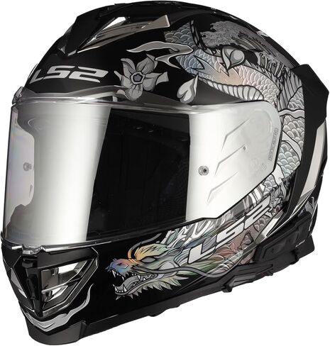 LS2 Helmets Assault III Full Face Motorcycle Helmet with Midland Spectrum Bluetooth Headset in Kuwait