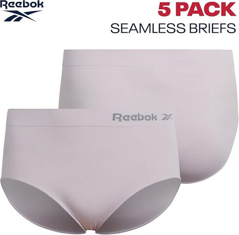 Reebok Women's Plus Size Briefs - 5 Pack Performance High Waisted Underwear for Women, Designed to Fit Your Curves (1X-3X) in Saudi Arabia