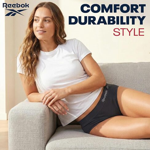 Reebok Women's Plus Size Briefs - 5 Pack Performance High Waisted Underwear for Women, Designed to Fit Your Curves (1X-3X) in Saudi Arabia