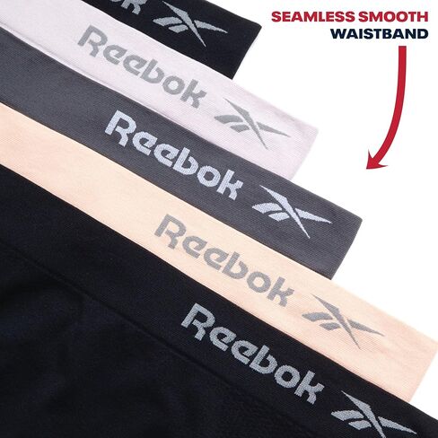 Reebok Women's Plus Size Briefs - 5 Pack Performance High Waisted Underwear for Women, Designed to Fit Your Curves (1X-3X) in Saudi Arabia