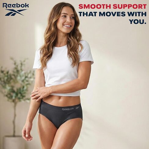 Reebok Women's Plus Size Briefs - 5 Pack Performance High Waisted Underwear for Women, Designed to Fit Your Curves (1X-3X) in Saudi Arabia