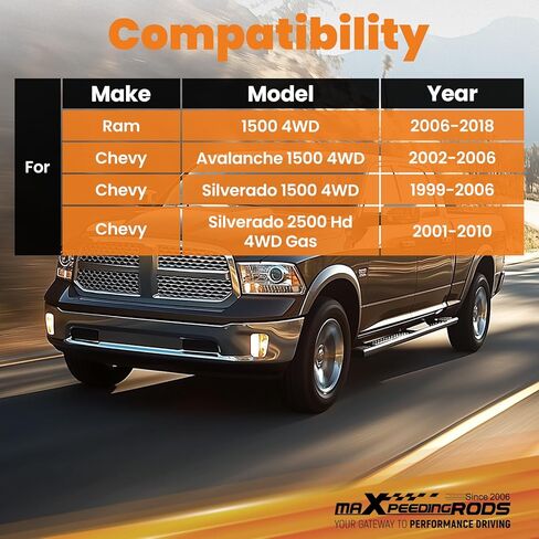 maXpeedingrods Front 3" Lift Extended Sway Bar Link Kit for 1997-2018 Ram 1500, Avalanche, Silverado, F-150, Hummer in Kuwait