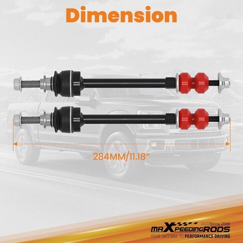maXpeedingrods Front 3" Lift Extended Sway Bar Link Kit for 1997-2018 Ram 1500, Avalanche, Silverado, F-150, Hummer in Kuwait