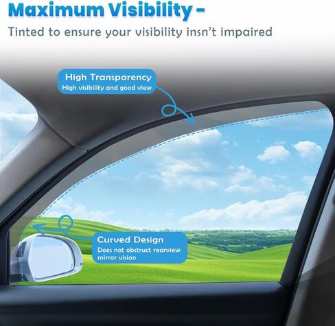 in-Channel Window Visors Compatible with Honda Pilot 2016 2017 2018 2019 2020 2021 2022 Dark Smoke Rain Guards, 4PCS Sun Shields Window Deflector in Saudi Arabia