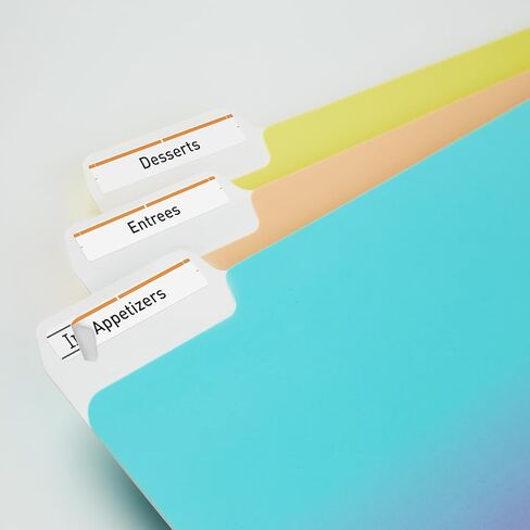 Avery 5166 Permanent Filing Labels, 1/3 Cut, 750/PK, Orange in Kuwait