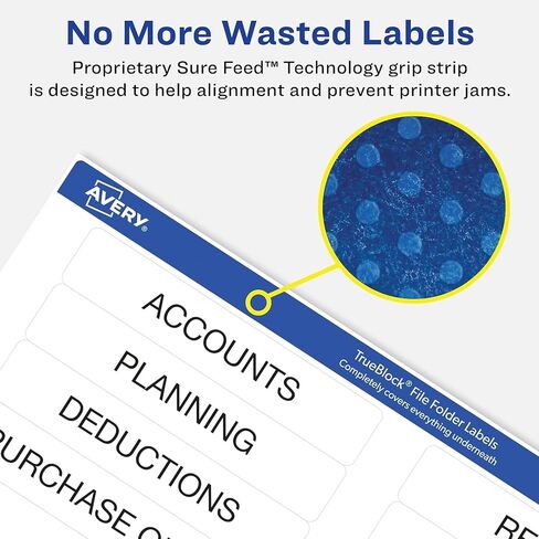 Avery 5166 Permanent Filing Labels, 1/3 Cut, 750/PK, Orange in Kuwait