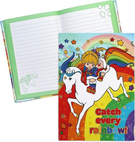 Rainbow Brite Stationery Set with Spiral Notebook, Hardcover Journal, Water Confetti Puffy Stickers, Kids Writing Set in Kuwait
