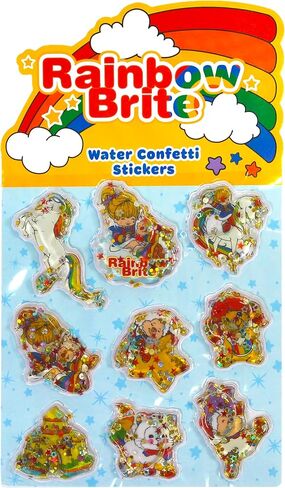 Rainbow Brite Stationery Set with Spiral Notebook, Hardcover Journal, Water Confetti Puffy Stickers, Kids Writing Set in Kuwait