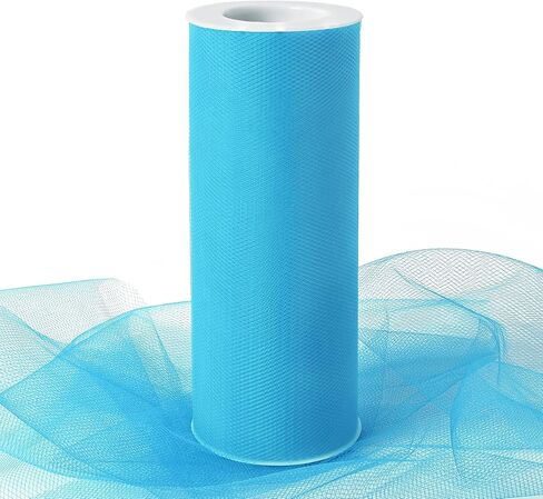 Royal Blue Tulle Fabric Ribbon 6 Inch by 25 Yards Rolls Fabric Spool Tulle for Gift Wrapping Wedding Decorations Craft Supplies DIY Tutu Skirt Baby Shower Birthday Party in Saudi Arabia