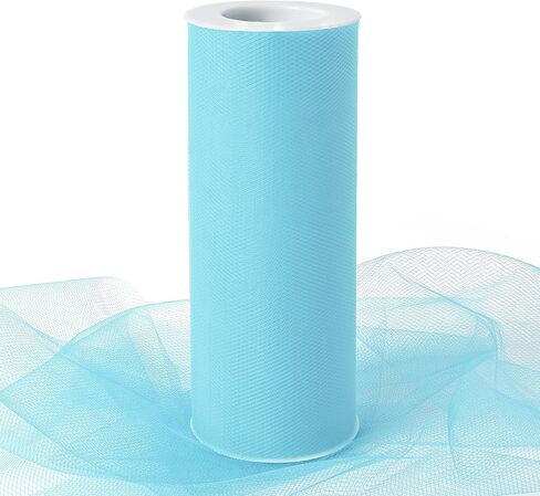 Royal Blue Tulle Fabric Ribbon 6 Inch by 25 Yards Rolls Fabric Spool Tulle for Gift Wrapping Wedding Decorations Craft Supplies DIY Tutu Skirt Baby Shower Birthday Party in Saudi Arabia