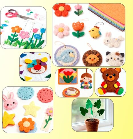 120 Pcs Craft Felt Sheets, 12 x 12 inch Soft Felt Squares for Crafts - 40 Assorted Colors Bulk Felt Fabric Sheets, Non-Woven DIY Craft Felt for Sewing, Patchwork, School & Holiday Decorations in Saudi Arabia