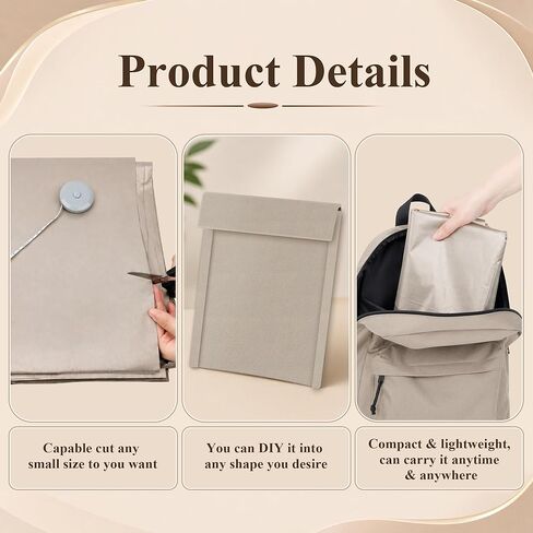 1+103P Faraday Fabric Set, Larbeti 43" × 108" Faraday Cloth & 1" × 23.6" Faraday Tape to DIY Faraday Material Case, Bag to Block Signals with 1P Scissors, 1P Ruler, 100P Hook-and-Loop Fastener in Saudi Arabia
