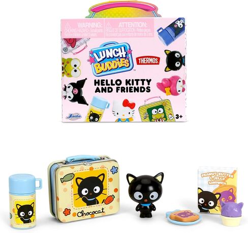 Jada Lunch Buddies – Collectible Mini Tin with Thermos, Figure & Food Accessories – 2-Inch Sanrio Toy – Hello Kitty & Friends – For Kids Ages 5+ (One Piece, Styles May Vary) in Saudi Arabia