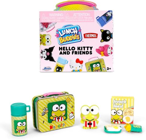 Jada Lunch Buddies – Collectible Mini Tin with Thermos, Figure & Food Accessories – 2-Inch Sanrio Toy – Hello Kitty & Friends – For Kids Ages 5+ (One Piece, Styles May Vary) in Saudi Arabia