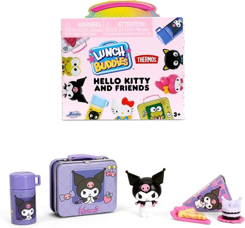 Jada Lunch Buddies – Collectible Mini Tin with Thermos, Figure & Food Accessories – 2-Inch Sanrio Toy – Hello Kitty & Friends – For Kids Ages 5+ (One Piece, Styles May Vary) in Saudi Arabia