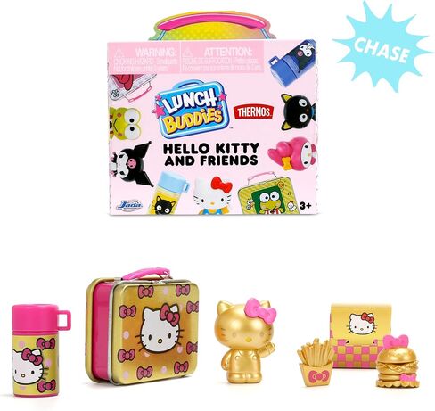 Jada Lunch Buddies – Collectible Mini Tin with Thermos, Figure & Food Accessories – 2-Inch Sanrio Toy – Hello Kitty & Friends – For Kids Ages 5+ (One Piece, Styles May Vary) in Saudi Arabia