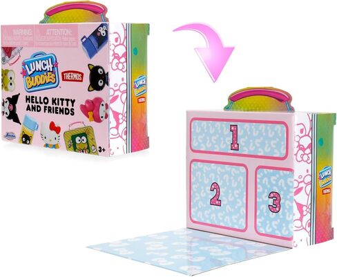 Jada Lunch Buddies – Collectible Mini Tin with Thermos, Figure & Food Accessories – 2-Inch Sanrio Toy – Hello Kitty & Friends – For Kids Ages 5+ (One Piece, Styles May Vary) in Saudi Arabia