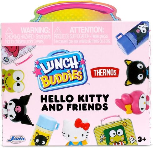 Jada Lunch Buddies – Collectible Mini Tin with Thermos, Figure & Food Accessories – 2-Inch Sanrio Toy – Hello Kitty & Friends – For Kids Ages 5+ (One Piece, Styles May Vary) in Saudi Arabia