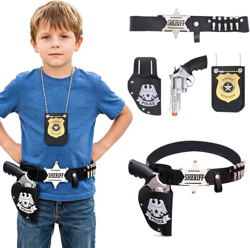 Police Officer Role Play Costume Accessories Badge Policeman Costumes for Cop Swat Halloween Party in Saudi Arabia