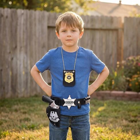 Police Officer Role Play Costume Accessories Badge Policeman Costumes for Cop Swat Halloween Party in Saudi Arabia