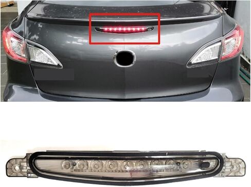 MAgill Rear Additional Brake Light Lamp High Additional Third Brake Light Stop Lamp LED 9 Bulbs Compatible with Mazda 3 Axela BL 2009-2013 in Saudi Arabia