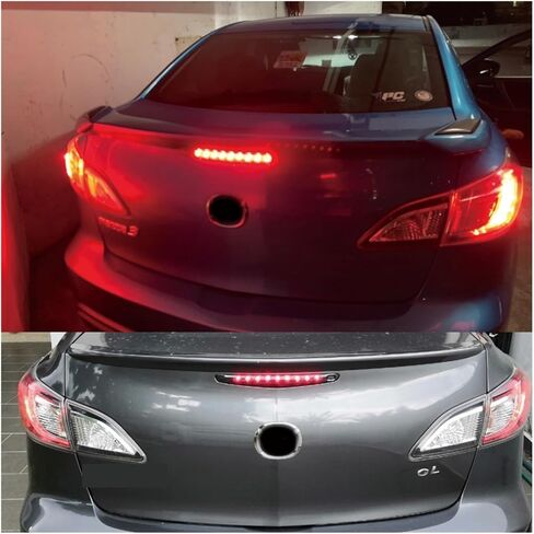 MAgill Rear Additional Brake Light Lamp High Additional Third Brake Light Stop Lamp LED 9 Bulbs Compatible with Mazda 3 Axela BL 2009-2013 in Saudi Arabia