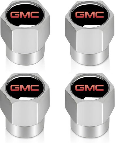 Tire Valve Stem Caps for Cadillac ATS CTS EXT SRX XTS XLR ELR Series Metal Car Wheel Air caps Auto Valve Stem Caps Accessories 4 Pcs Silver in Saudi Arabia