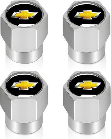 Tire Valve Stem Caps for Cadillac ATS CTS EXT SRX XTS XLR ELR Series Metal Car Wheel Air caps Auto Valve Stem Caps Accessories 4 Pcs Silver in Saudi Arabia