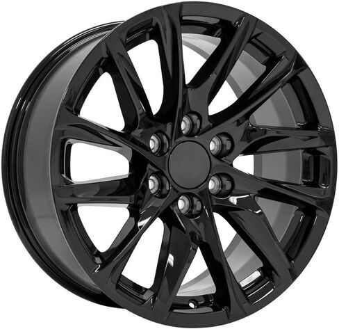 OE Wheels CA90 20 inch Rims, Tires & TPMS Fit Escalade Style 6x139.7 20x9 Gloss Black - Hollander 4875 - Goodyear Eagle LS2 275/55-20 (Set of 4) in Kuwait