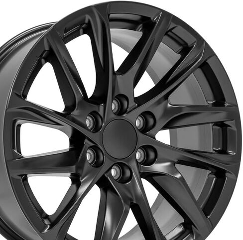OE Wheels CA90 20 inch Rims, Tires & TPMS Fit Escalade Style 6x139.7 20x9 Gloss Black - Hollander 4875 - Goodyear Eagle LS2 275/55-20 (Set of 4) in Kuwait