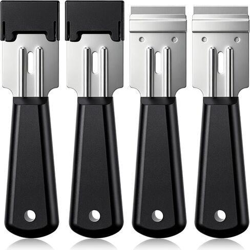 4 Pcs Wide Windshield Urethane Pinchweld Scraper Auto Glass Urethane Rubber Scraper Blade for Removing Labels, Stickers, Appliance Grease, and More from Windshields, Tint, and Glass in Saudi Arabia