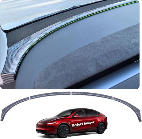 for Tesla Dashboard Ambient Light Strip Trim Cover Model Y Juniper 2025 2026 Carbon Fiber Texture Glossy Finish Panel Trim Cover Model Y Accessories Front Ambient Light Condition Vent Cover in Saudi Arabia