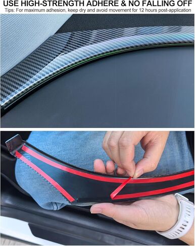 for Tesla Dashboard Ambient Light Strip Trim Cover Model Y Juniper 2025 2026 Carbon Fiber Texture Glossy Finish Panel Trim Cover Model Y Accessories Front Ambient Light Condition Vent Cover in Saudi Arabia