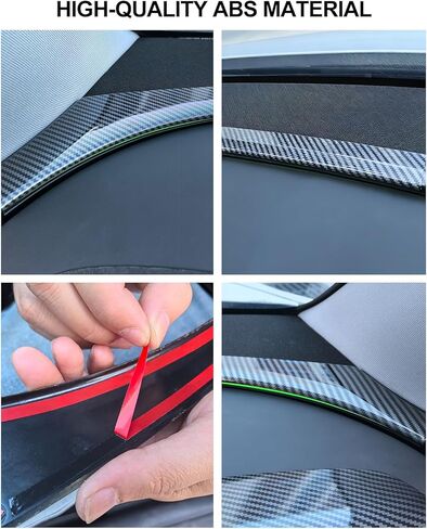 for Tesla Dashboard Ambient Light Strip Trim Cover Model Y Juniper 2025 2026 Carbon Fiber Texture Glossy Finish Panel Trim Cover Model Y Accessories Front Ambient Light Condition Vent Cover in Saudi Arabia