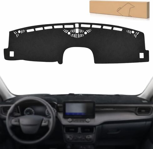 غطاء Nilight Dash لسيارة Honda Civic 2022 2023 2024 2025، حصيرة لوحة القيادة من الجلد السويدي ملائمة خصيصًا غير قابلة للانزلاق وواقي من الشمس وإكسسوارات داخلية باللون الأسود in Kuwait