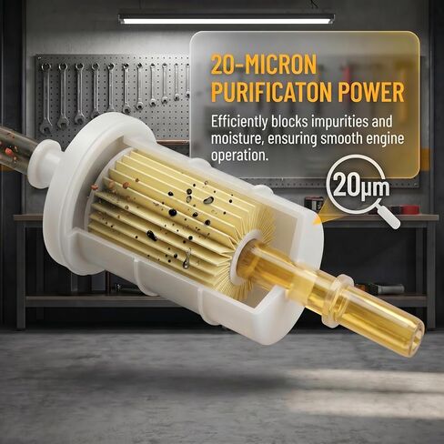 879885Q In-line Fuel Filter for Mer-cury ＆ Mariner Outboards 4-Stroke 40 50 60 HP 75-115 HP 135-300 HP Outboard Engine 35-879885T 35-879885Q 35-879885K #Pack of 2-5/16" Fuel Filter in Saudi Arabia