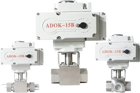 Electric high pressure ball valve Q911F-320P 304/316 stainless steel internal screw shut-off valve(DN15 焊接 开关型) in Saudi Arabia