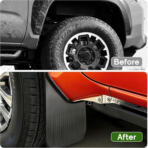 Mud Flaps Compatible with 2024 2025 2026 Toyota Tacoma,No Drilling Front and Rear Splash Guards for Tacoma Accessories,4PCS All-Weather Protection Fender Flares in Saudi Arabia
