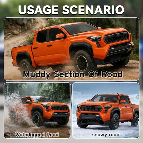 Mud Flaps Compatible with 2024 2025 2026 Toyota Tacoma,No Drilling Front and Rear Splash Guards for Tacoma Accessories,4PCS All-Weather Protection Fender Flares in Saudi Arabia