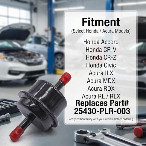 Automatic Transmission Oil Filter Kit Compatible with Honda Accord, Civic, CR-V, CR-Z, Acura ILX, MDX, RDX - Replaces OEM 25430-PLR-003, 044-0382, LT-1157, FTA123 in Saudi Arabia