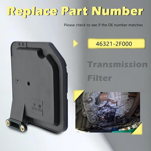 A6GF1 A6GF1-2 Automotive Trans Transmission Filter Kits Oil Pan Gasket L4 1.6L 2.0L Compatible with Hyundai for Kia Elantra Forte Kona Rio Accent Veloster 17-21 Replaces 46321-2F000 in Kuwait