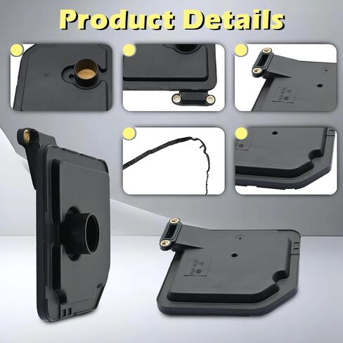 A6GF1 A6GF1-2 Automotive Trans Transmission Filter Kits Oil Pan Gasket L4 1.6L 2.0L Compatible with Hyundai for Kia Elantra Forte Kona Rio Accent Veloster 17-21 Replaces 46321-2F000 in Kuwait