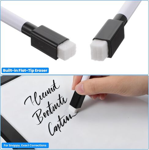 10 Pcs Dry Erase Mini White Boards Bulk 8.5 x 11'' Small Magnetic Whiteboard Double Sided Colored Writing Boards with Black Dry Erase Pen in Kuwait