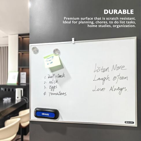 BAZIC 16" X 20" Aluminium Framed Magnetic Dry Erase Board in Kuwait