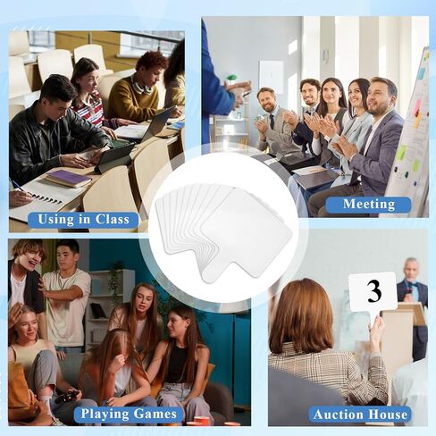 10 Packs Dry Erase Boards with Handle, 8"x10" Double Sided Answer Paddle White Boards with 10 Markers and Erasers Small Dry Erase Whiteboard for Home Classroom Office Writing Board in Saudi Arabia