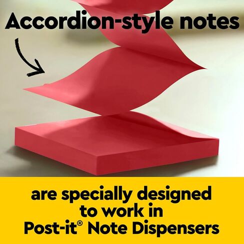 Post-it Super Sticky Dispenser Pop-up Notes, 18 Sticky Note Pads, 1620 Sheets, 3 x 3 in., 2X Sticking Power, School and Oﬃce Supplies, Use with Post-it Note Dispensers, Playful Primaries Collection in Kuwait
