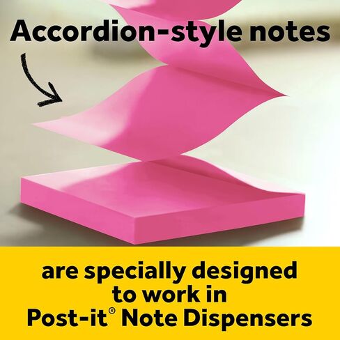 Post-it Super Sticky Pop-up Note Dispenser 2 Pack, White, 3 in x 3 in Pads, Includes 2 dispensers and 6 pop-up Note Pads (90 Sheets per pad, 540 Sheets Total) for Home, Office and Classroom in Kuwait
