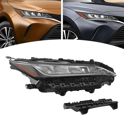 LED Headlight Assembly Right Passenger Side for 2021-2023 Toyota Venza Hybrid, Direct Fit Replacement with Bulbs & Bracket (Factory LED Models Only) in Saudi Arabia